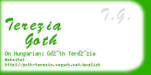 terezia goth business card